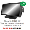 Nexa M437RB 15'' Touchscreen Monitor Black with USB interface