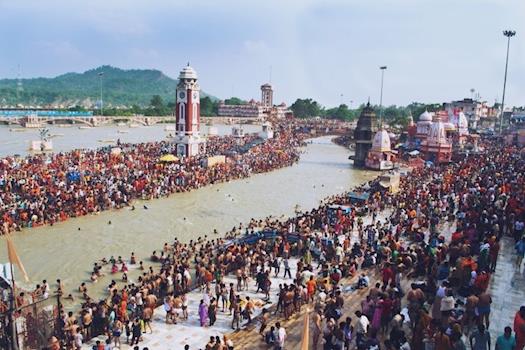 Maha Kumbha Mela in Haridwar, India.
