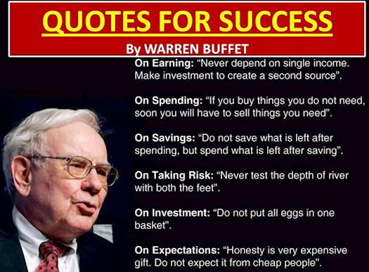 Warren Buffet's Quotes For Success