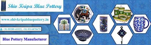Beautiful blue pottery manufacturer