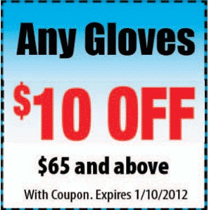 $10 Off on Gloves
