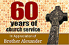 Celebrate 60 Years Of Church Service Print Banner