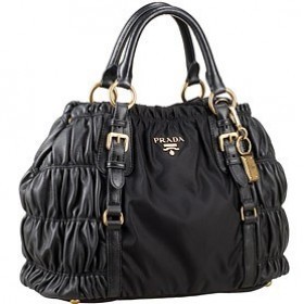 Prada Canvas with Ruffle  Handbags | http://bit.ly/GX4Ybu