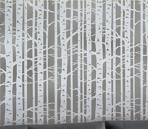 Birch Forest stencil