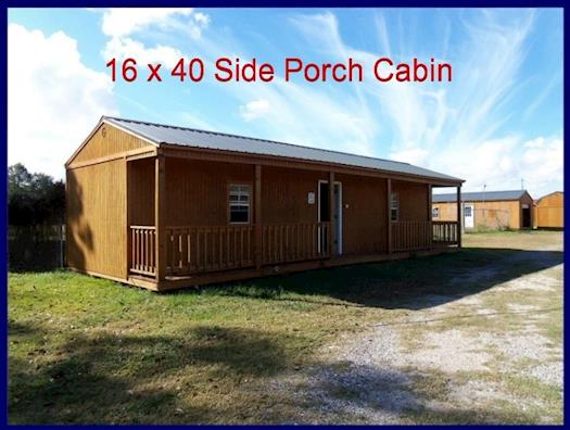 16 x 40 Side Porch Cabin - On Lot 