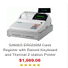 SAM4S ER5240M Cash Register with Raised Keyboard and Thermal 2 station Printer