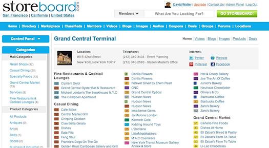 Coming To A Mall Near You!  Grand Central Terminal Shopping Center on Storeboard!