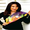 Designer Silk Scarf from Abstract Painting ''Soul Ascends''