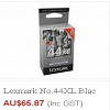  Buy Branded Lexmark cartridges online From sydney