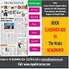 The Hindu Classified Advertisement Booking Online