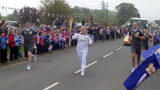 Saw part of the Olympic torch relay today