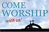 Welcome For Worship By Church Event Banner