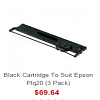 Black Cartridge To Suit Epson Plq20 (3 Pack)