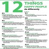 12 Things Happy People Do!