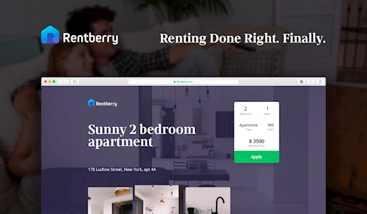 Rentberry website layout