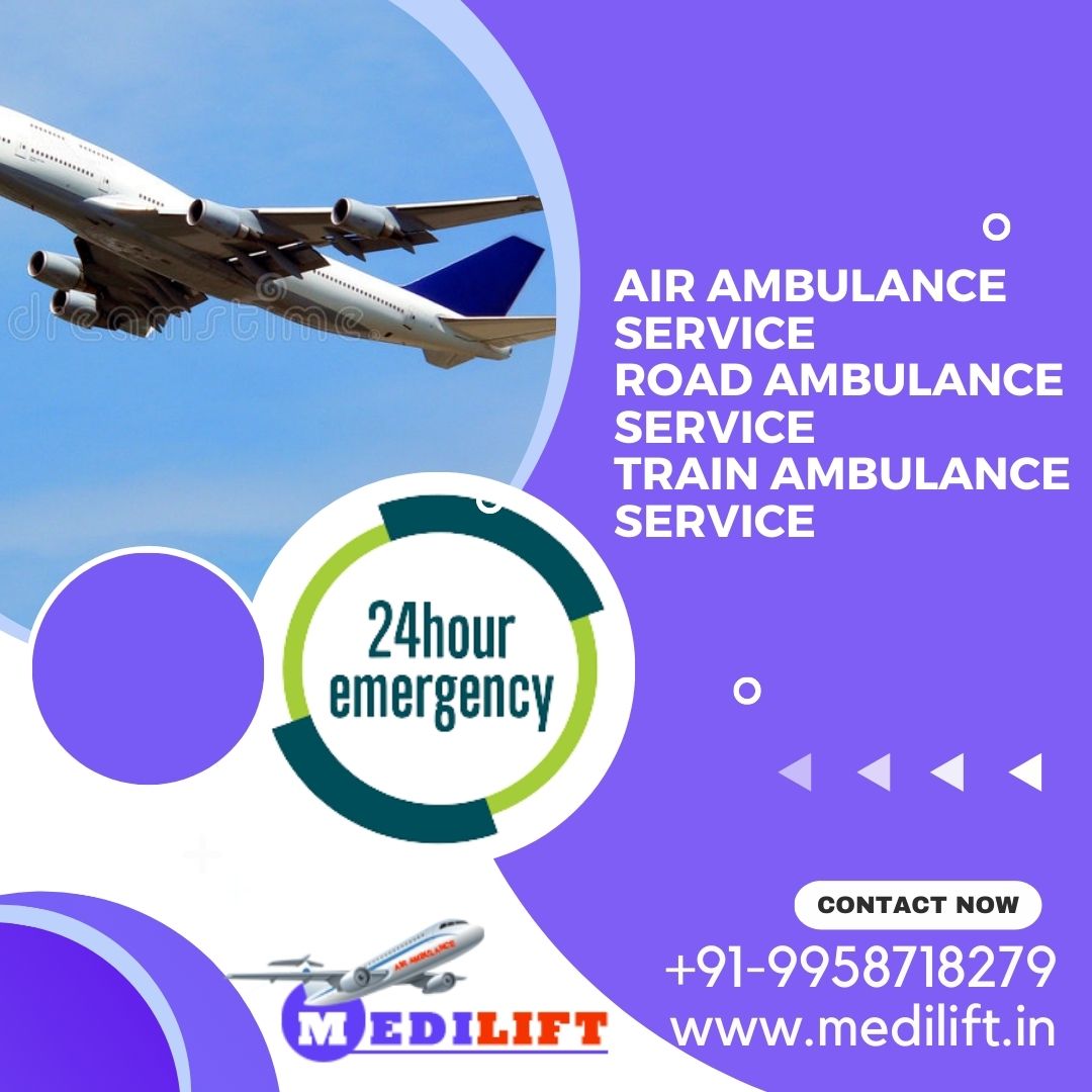 Book Air Ambulance Service in Patna by Medilift for Uncomplicated Shifting