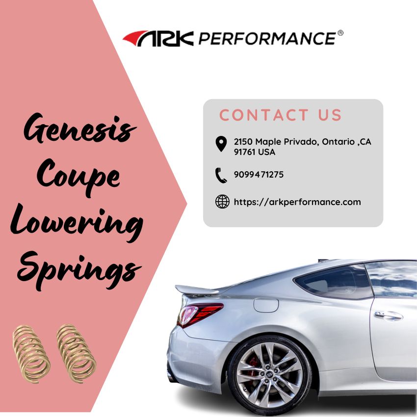 Improve Genesis Coupe Lowering Springs - ARK performance