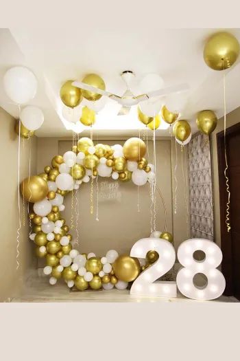 Decoration with Happy Birthday Alphabet Balloons!