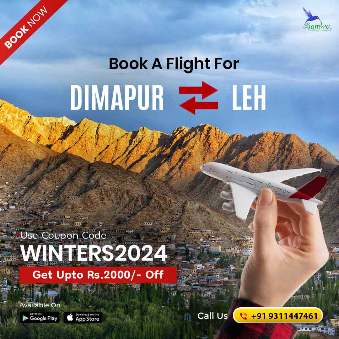 Book Your Flight from Dimapur to Leh