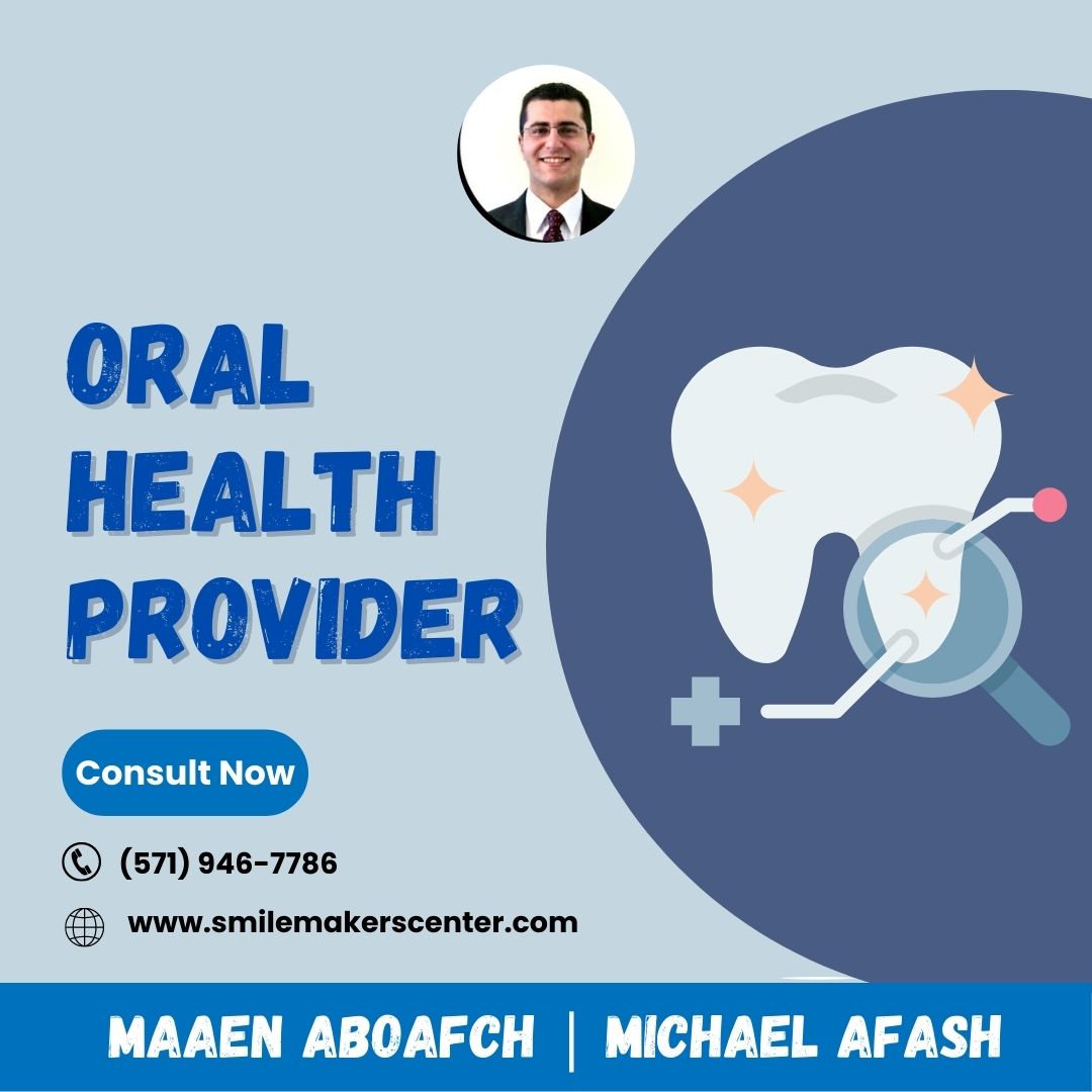 Oral Health provider - Maaen Aboafch | Michael afash