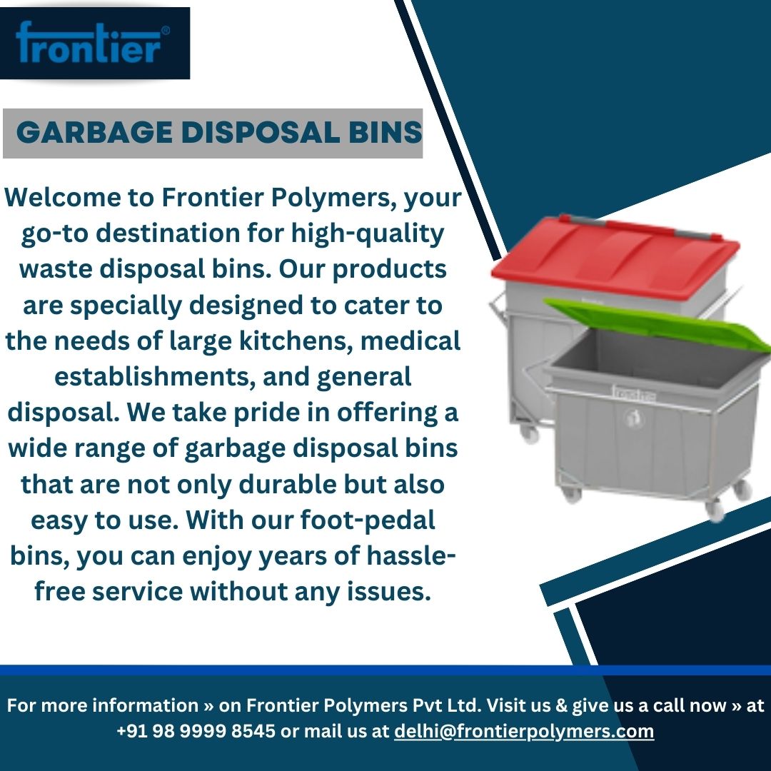 Waste Disposal Bins Manufacturer & Garbage Disposal Bins Supplier in India