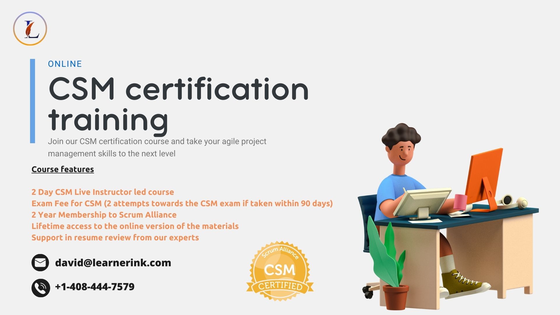 Become a certified ScrumMaster with our CSM certification training