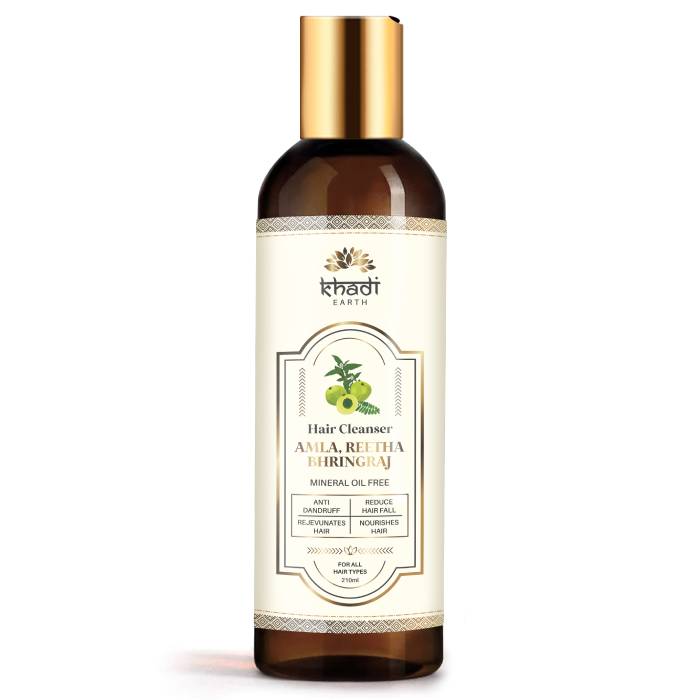 Khadi Earth Amla Reetha Bhringraj Shampoo
