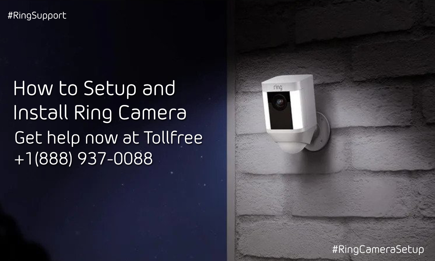 How to setup and Install Ring Camera | +1-888-937-0088
