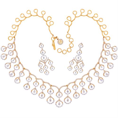 Get Best VS/GH Diamond Necklace Set in USA