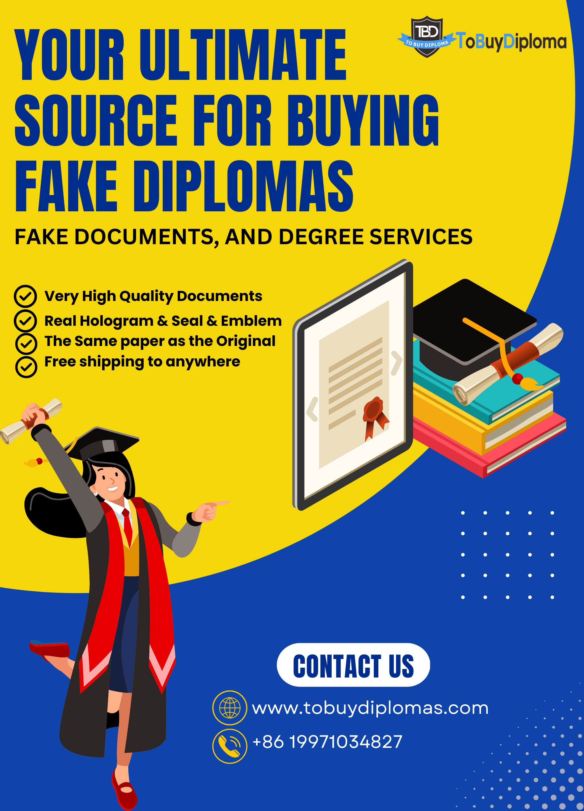 Your Ultimate Source for Buying Fake Diplomas, Fake Documents, and Degree Services