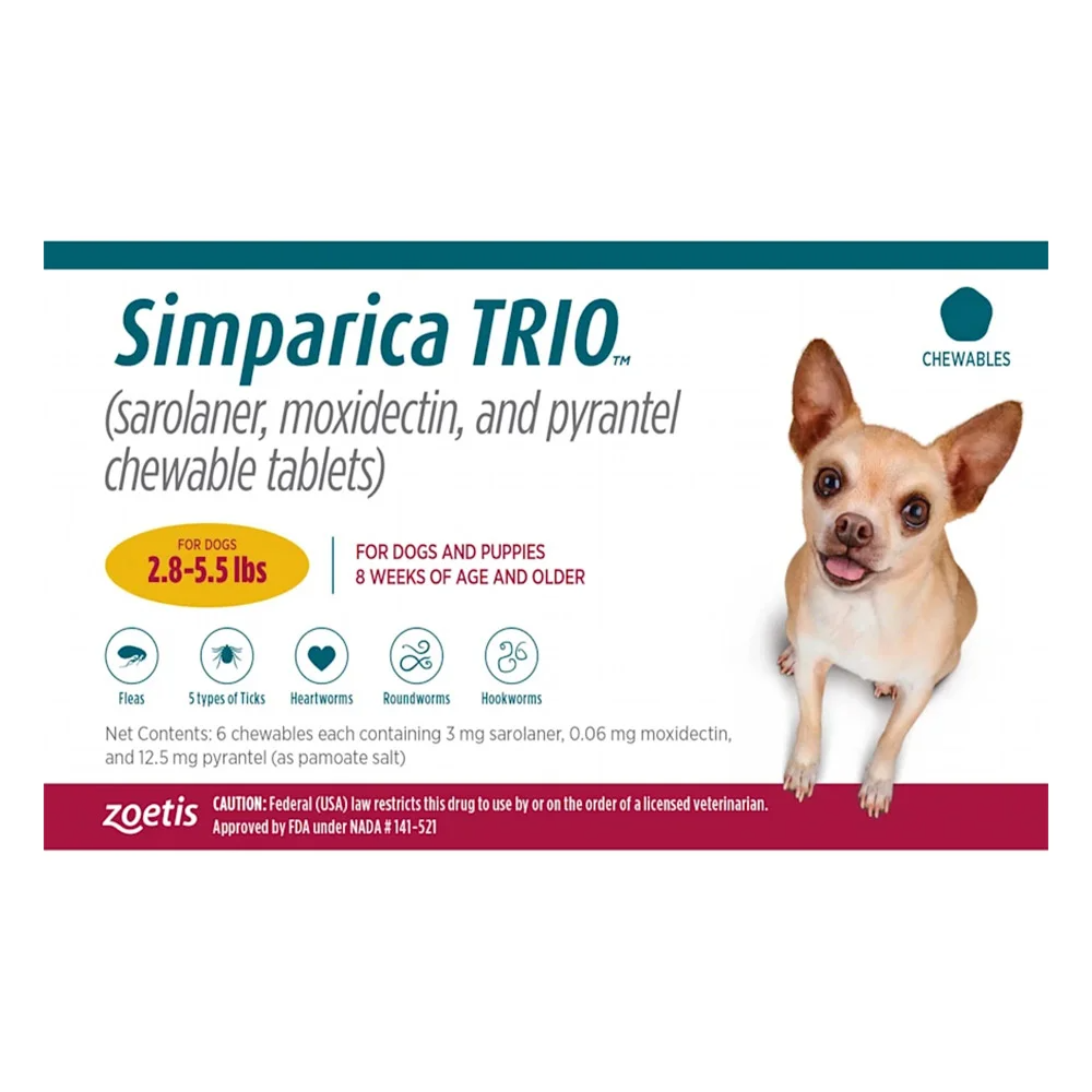 Buy Simparica Trio for Dogs: 3-in-1 Advanced Treatment