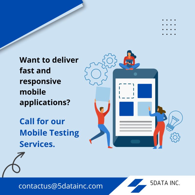 Unmatched Top Mobile Performing Testing Services | By 5Data Inc