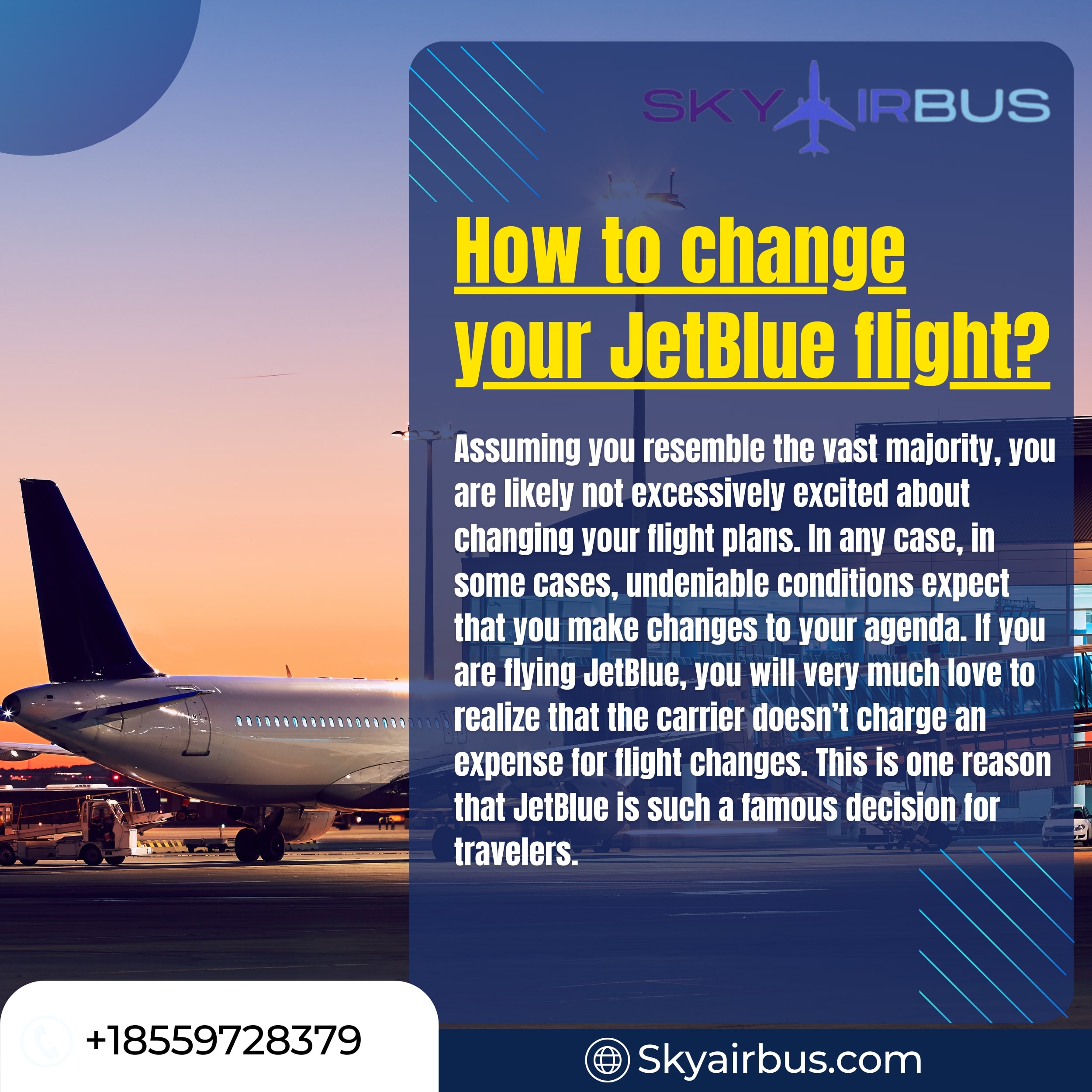 How to change your JetBlue flight?