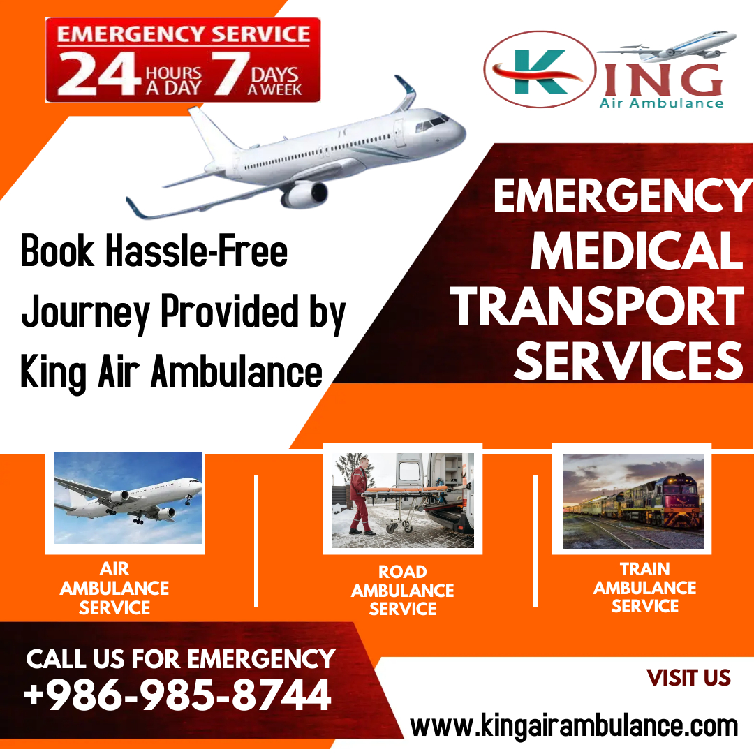 Take Superior and Quick Air Ambulance Service in Ranchi by King 