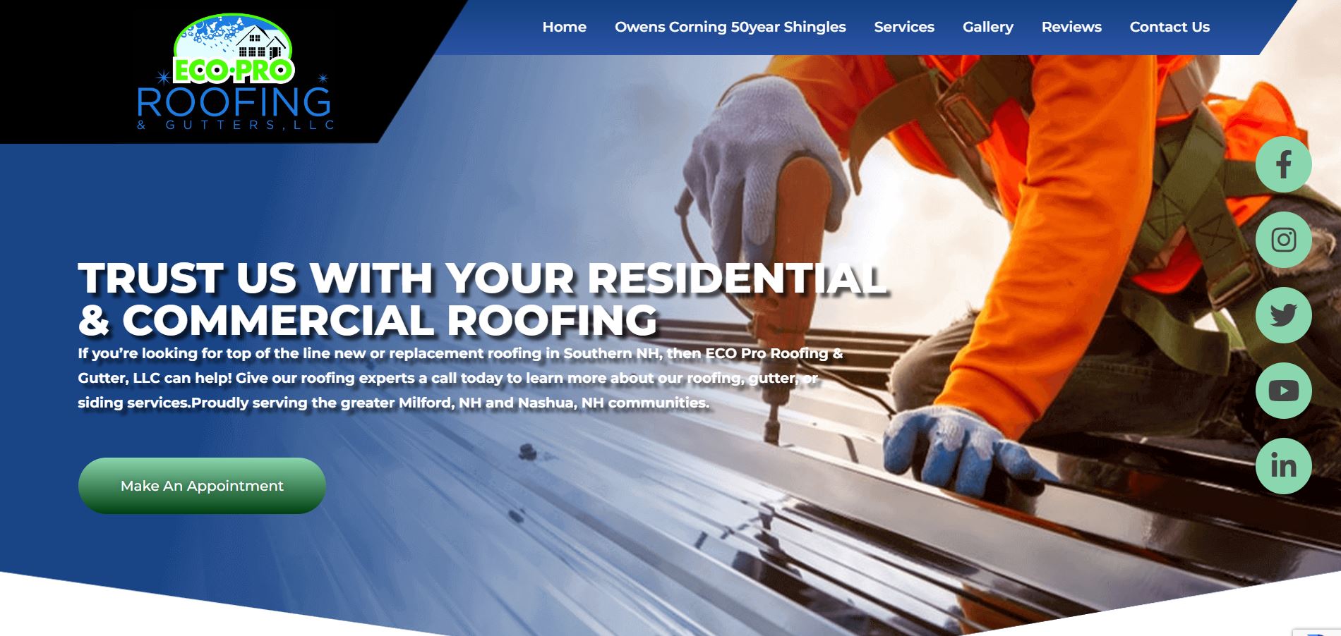 Expert Roofing Services Nashua NH