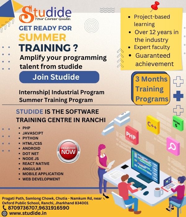Java Training Institute in Ranchi - Get Core, Advance Java Training in Ranchi 