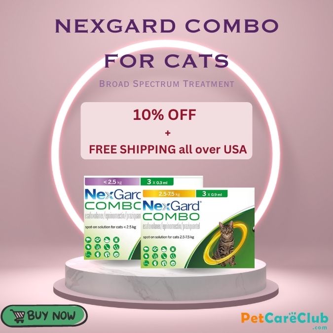 Buy Nexgard Combo for Cats | Broad Spectrum Parasite Protection