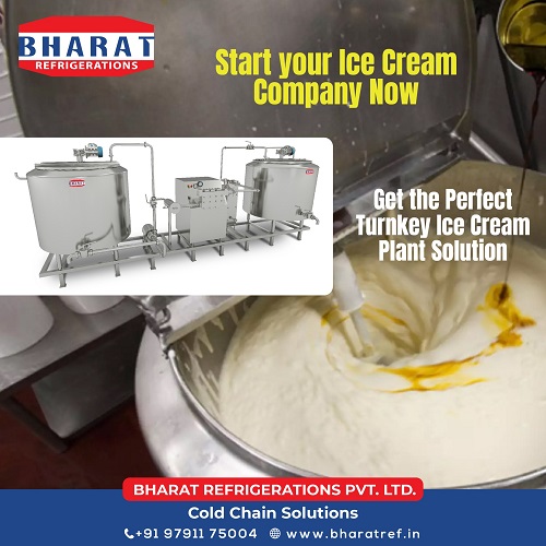 Ice Cream Plant Manufacturers in in Chennai - Bharat Refrigerations