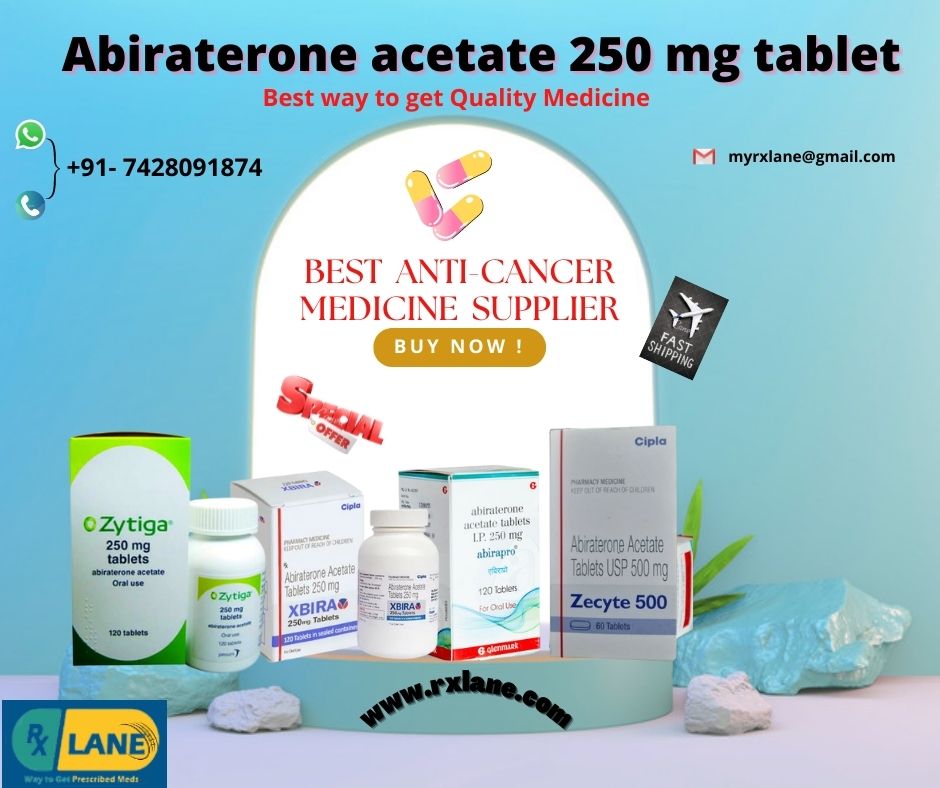 Buy Abiraterone 250mg Tablet online Price Thailand