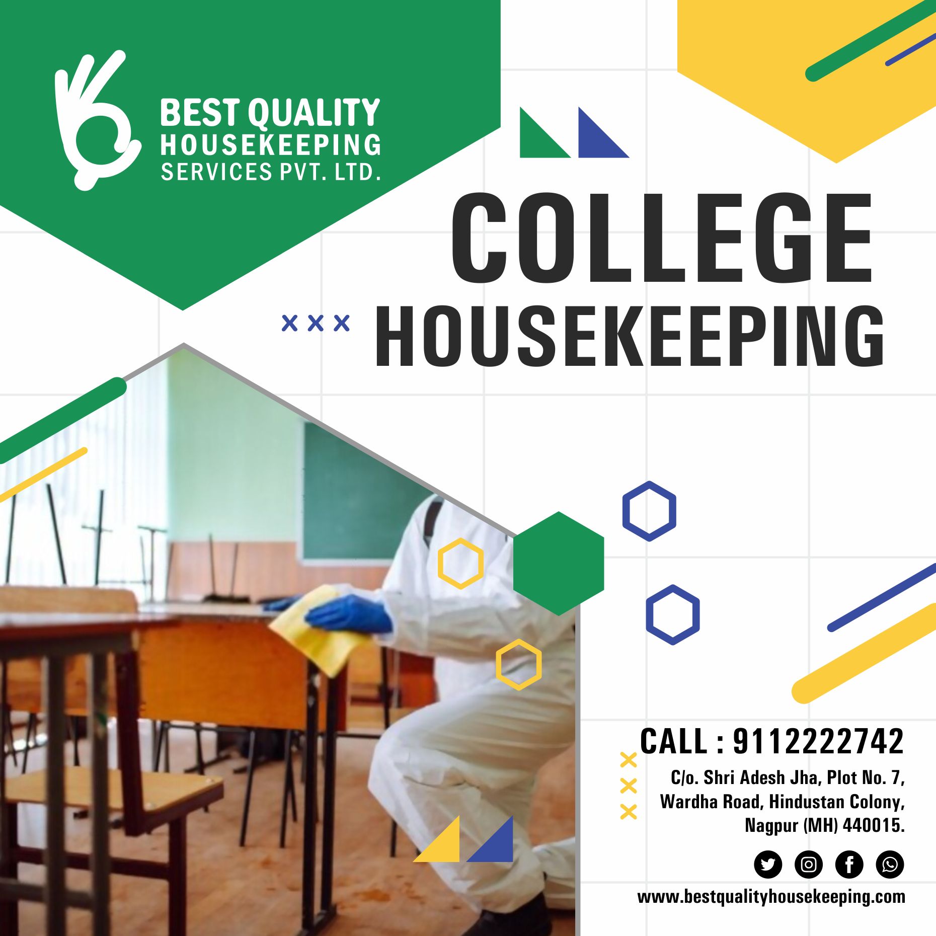 College Housekeeping Services In Nagpur India - besthousekeepingindia