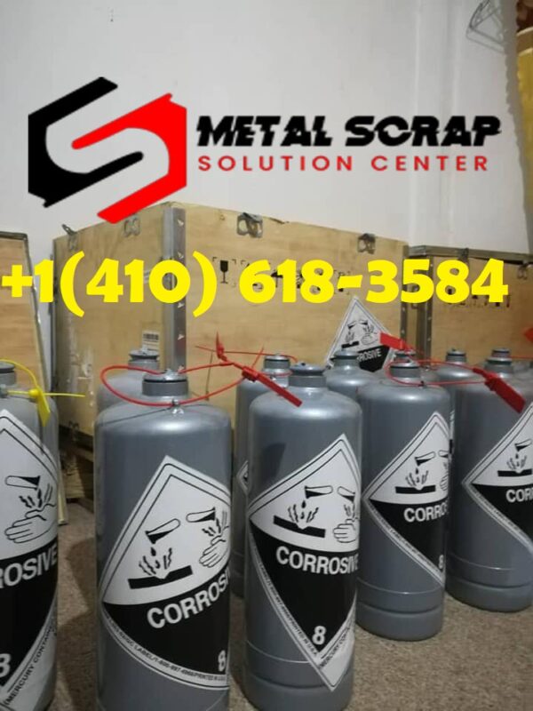 Premium Silver Liquid Mercury from Metal Scrap Solution 