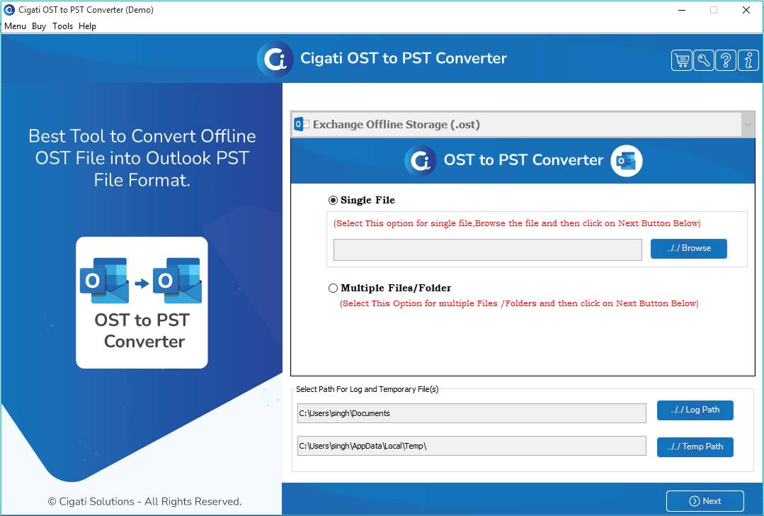Fast & Accurate OST to PST Conversion - Try for Free!