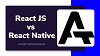 React JS vs React Native Logo
