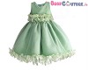 Greeny Love 3D Flower Kids Dress|BabyCouture