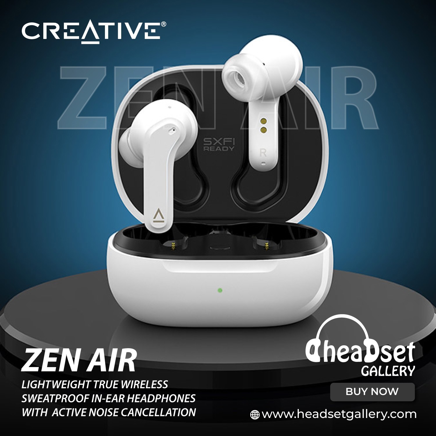 Headset Gallery - Creative Labs - Zen Air - 51EF1050AA000 - True Wireless In-Ear Headphones