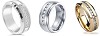 Titanium Diamond Anniversary and Engagement Rings