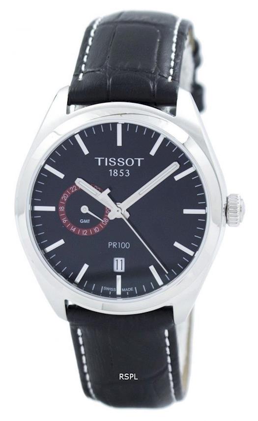 Tissot T-Classic PR 100 Dual Time Quartz T101.452.16.051.00 T1014521605100 Men’s Watch
