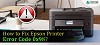 Epson Printer Error Code 0x98