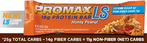 Lower Sugar Honey Peanut Promax Protein Bar