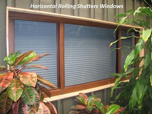 Horizontal Rolling Shutters Windows